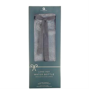Aroma Home Grey Faux Fur Long Hot Water Bottle